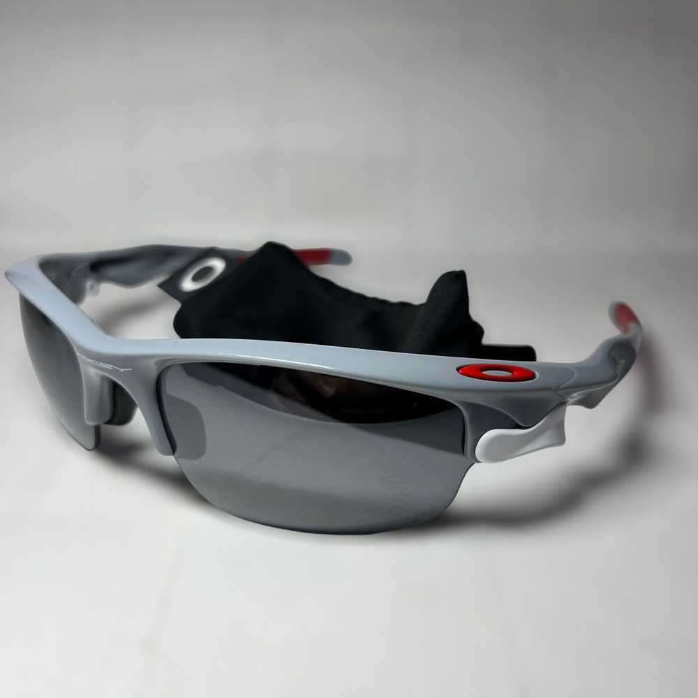 Oakley Fast Jacket Polished Fog / Black Iridium Y… - image 9