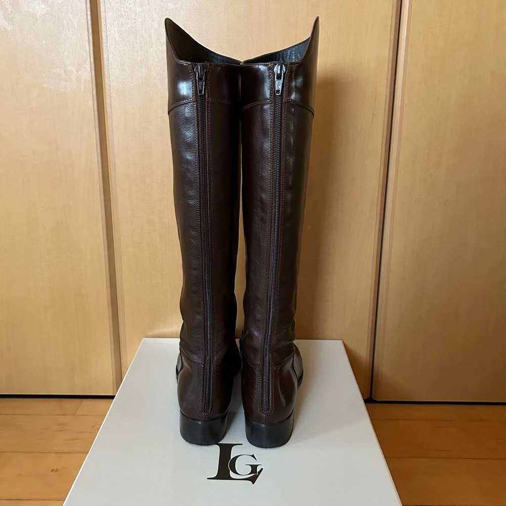 Luca Grossi brown leather long boots. - image 3