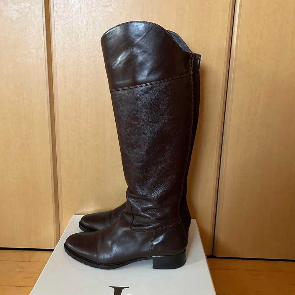 Luca Grossi brown leather long boots. - image 4