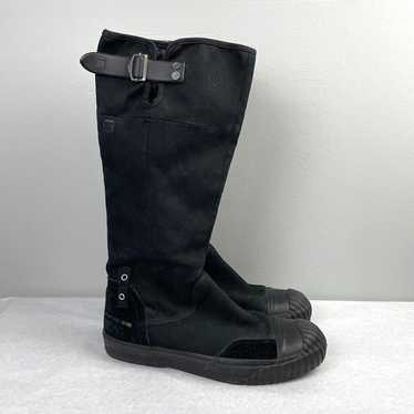 Womens G-Star Raw Denim Black Denim & Rubber Mid-… - image 1