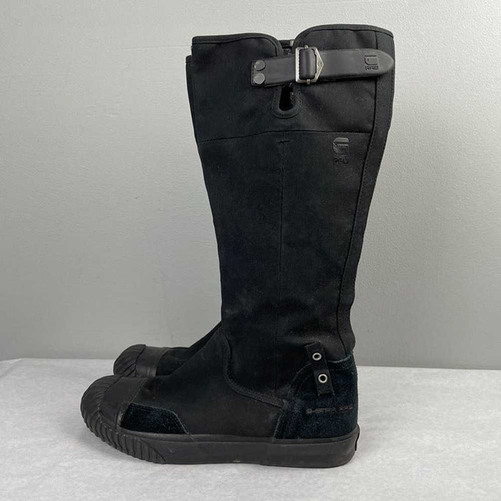 Womens G-Star Raw Denim Black Denim & Rubber Mid-… - image 5