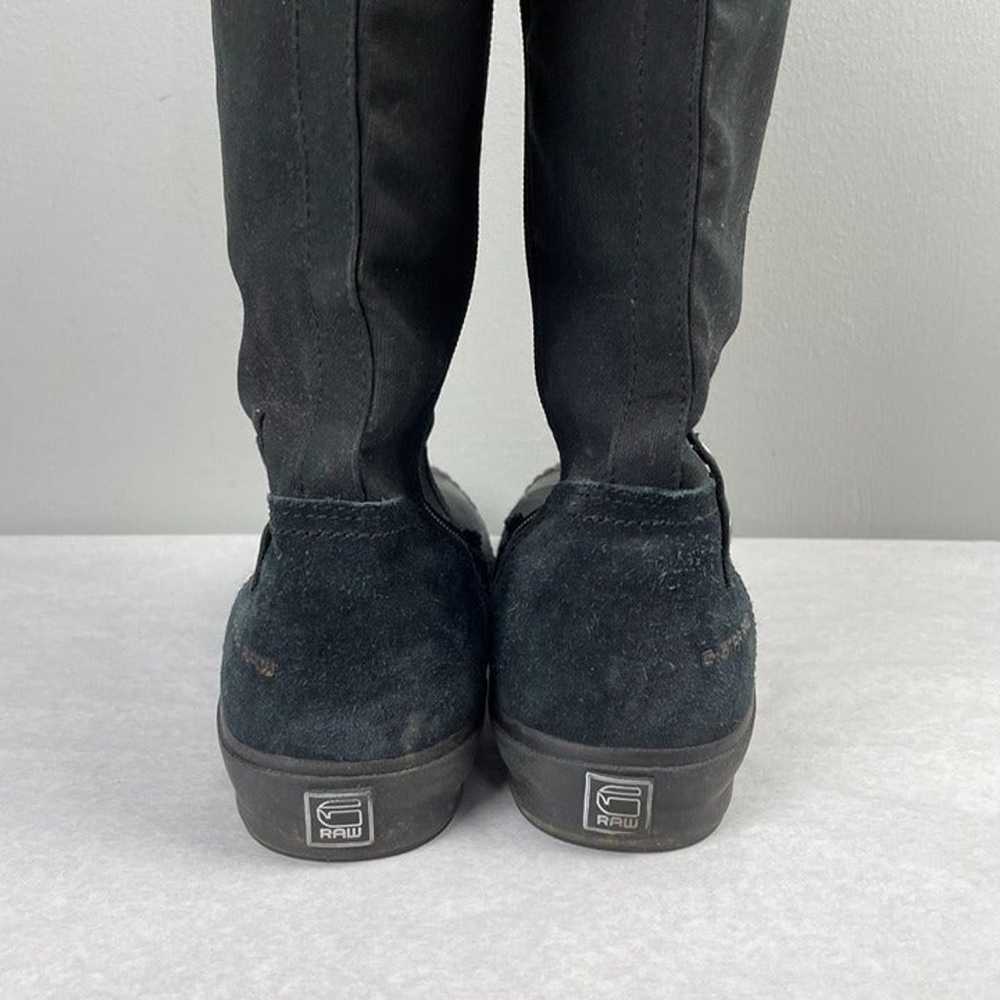 Womens G-Star Raw Denim Black Denim & Rubber Mid-… - image 9