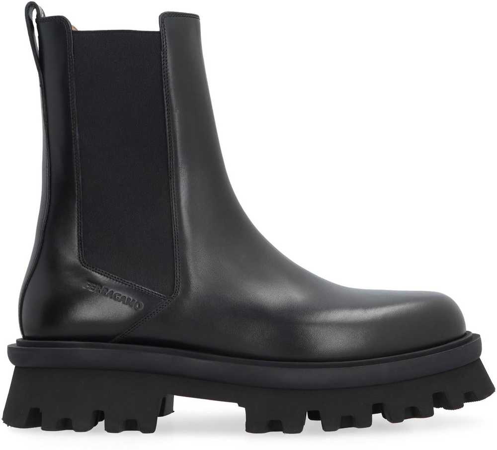 FERRAGAMO LEATHER CHELSEA BOOTS - image 2