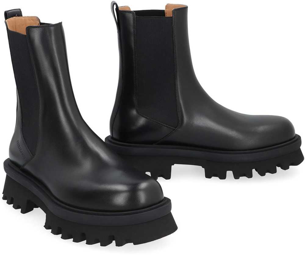 FERRAGAMO LEATHER CHELSEA BOOTS - image 3