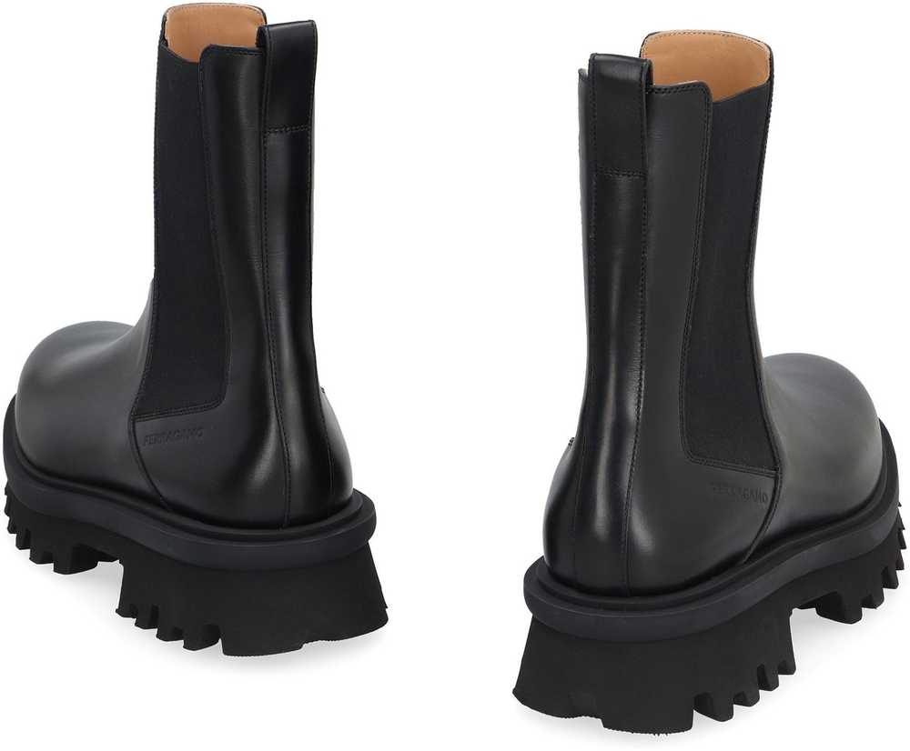 FERRAGAMO LEATHER CHELSEA BOOTS - image 4