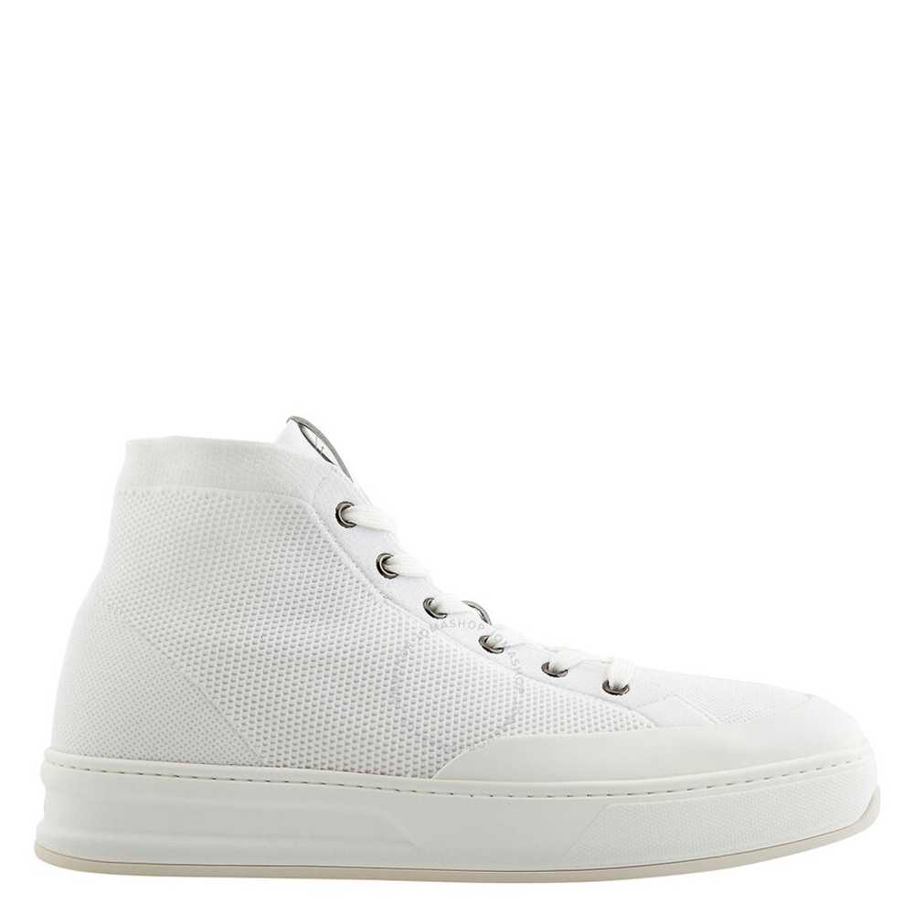 Tod's Tods Men's White Knit High-Top Sneakers - image 1