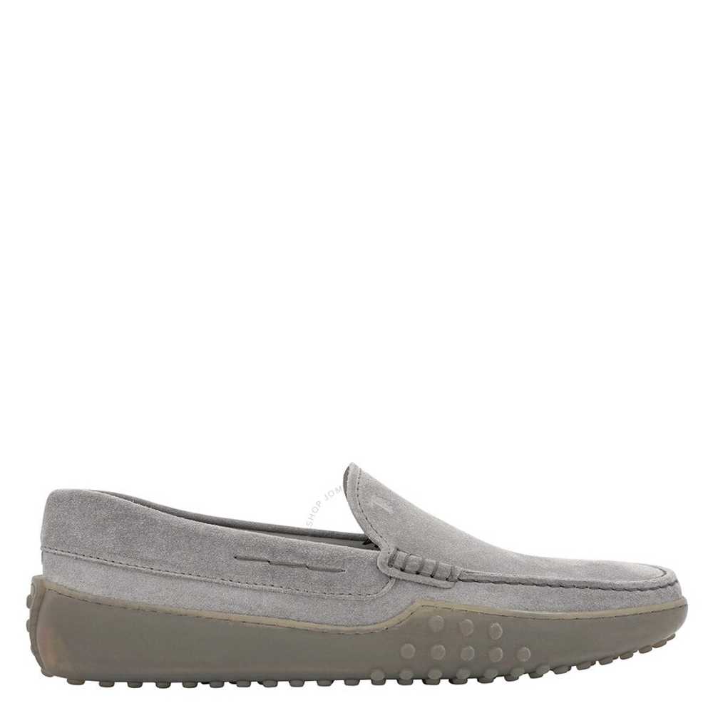 Tod's Tods Men's Grey Suede Gommino Loafers - image 1