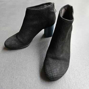 Camper Black Suede Mesh Booties