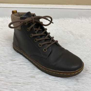 Dr. Martens Maelly Herringbone Lined Brown Leathe… - image 1