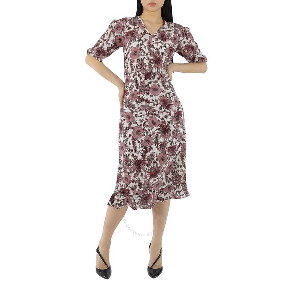 Max Mara Ladies Arak Floral Silk Midi Dress - image 1