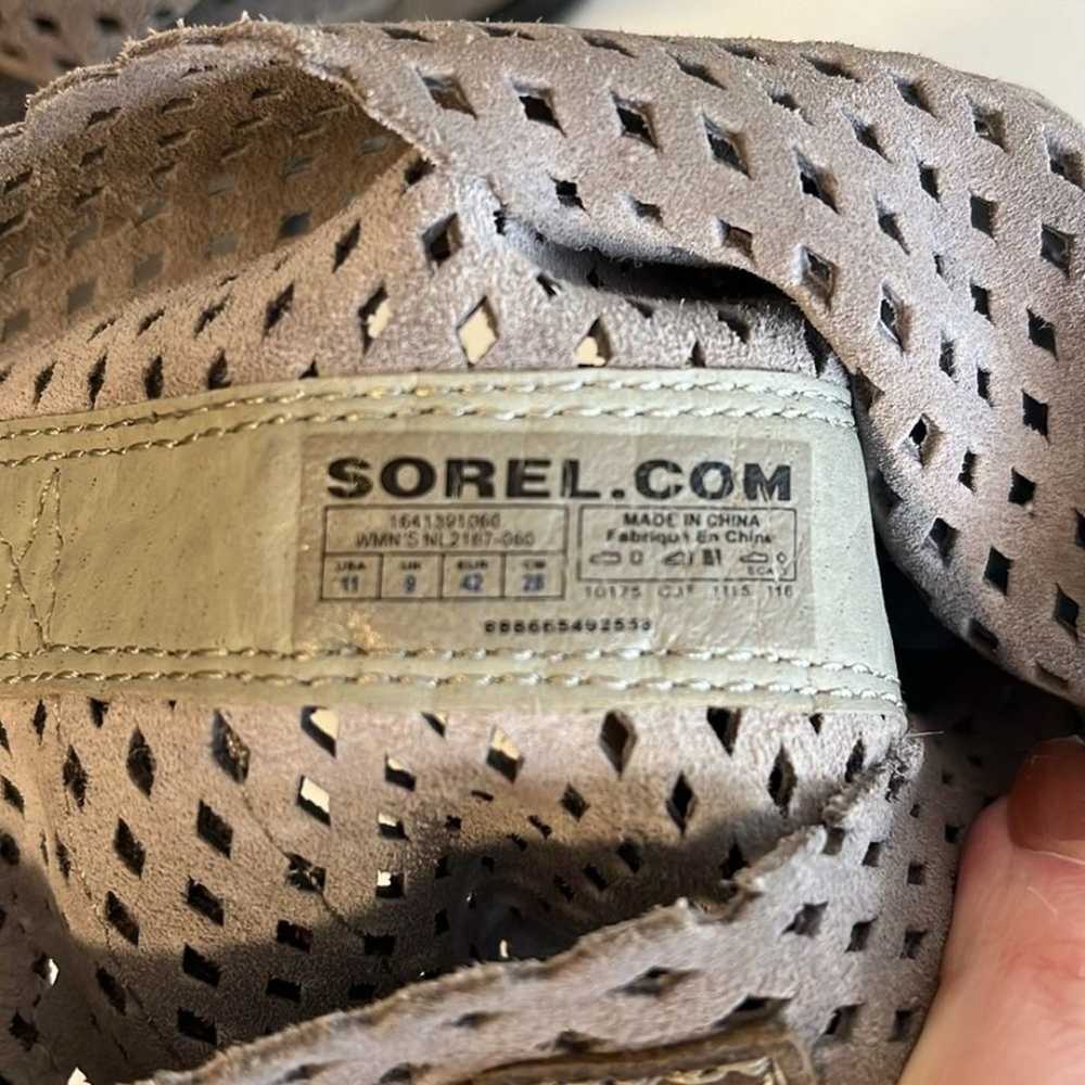 Sorel Major Perforated Leather Mid Calf buckle Bo… - image 9