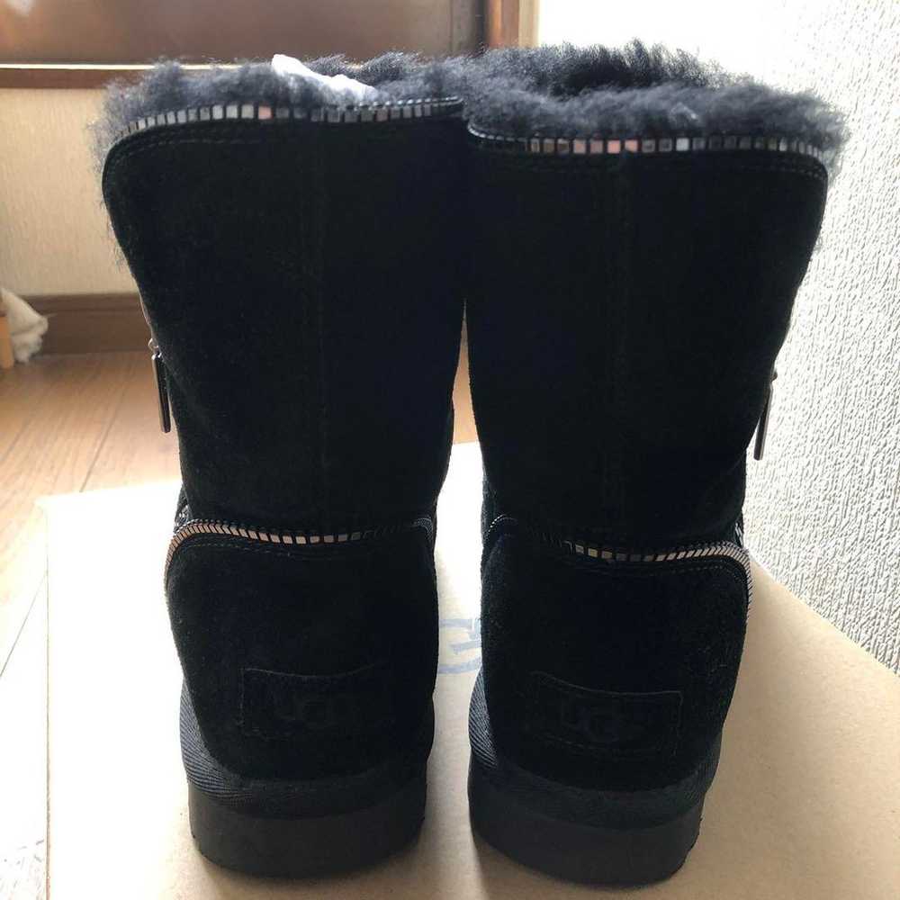 UGG Black Sheepskin Boots with Zipper - image 2