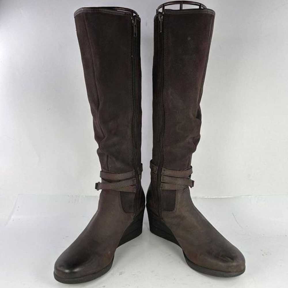 UGG Lesley Boot Knee High US 8 Brown Suede Leathe… - image 2