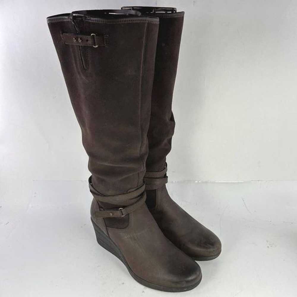 UGG Lesley Boot Knee High US 8 Brown Suede Leathe… - image 3