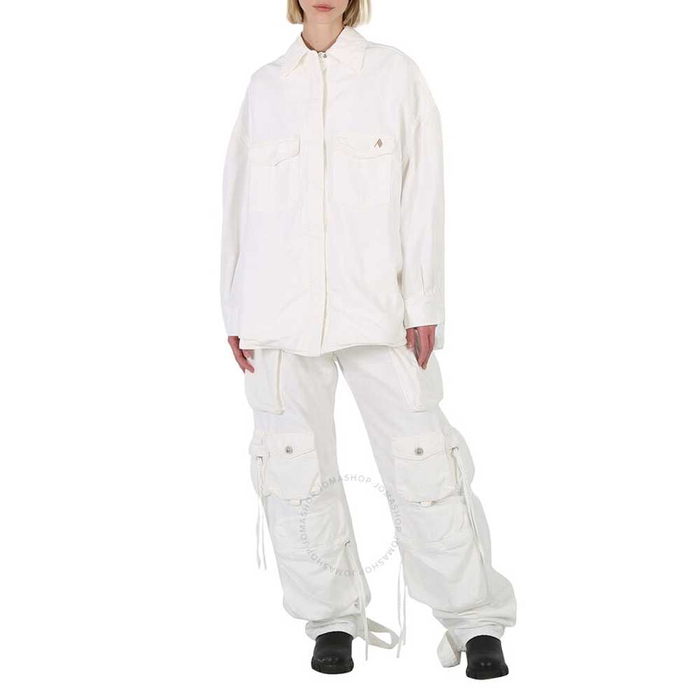 The Attico Ladies White Short Coat Shirt - image 6