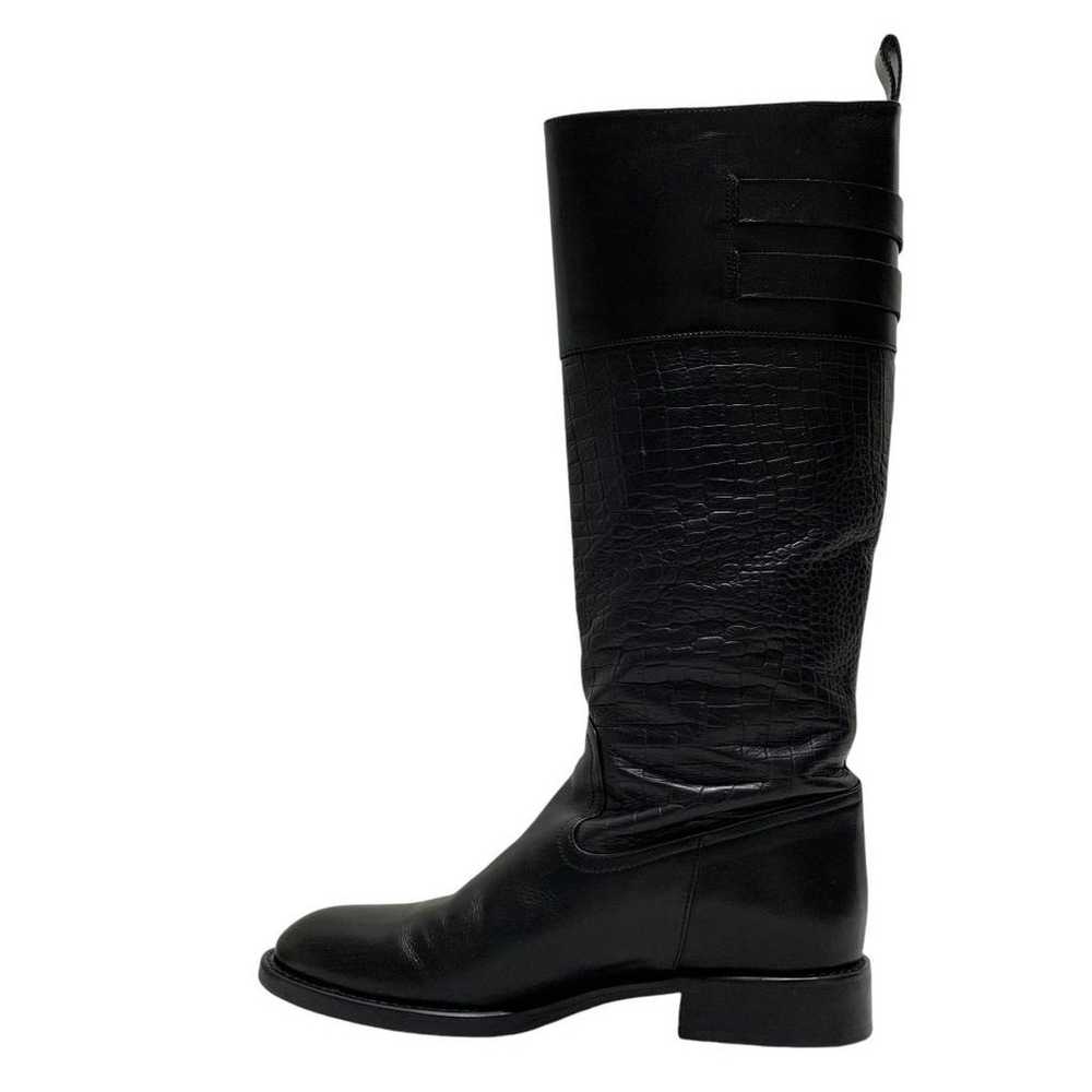 【Beautiful Condition】Ing (23) Long Boots Embossed… - image 5