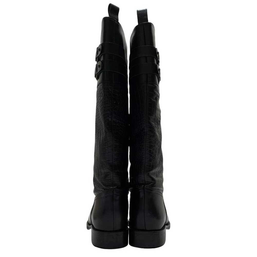 【Beautiful Condition】Ing (23) Long Boots Embossed… - image 9