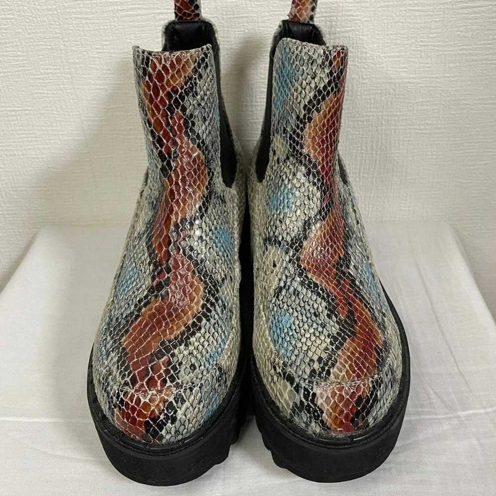 YOSUKE Thick-soled Side Gore Boots - Snake Emboss… - image 2