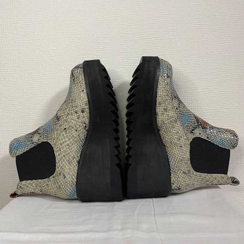 YOSUKE Thick-soled Side Gore Boots - Snake Emboss… - image 8