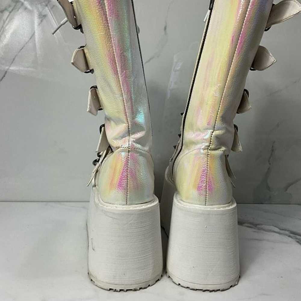 DEMONIA Damned-225 Pearl Iridescent Vegan Leather… - image 5