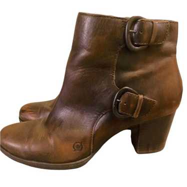 BORN Ondine Ankle Boots Burnished Cognac - image 1