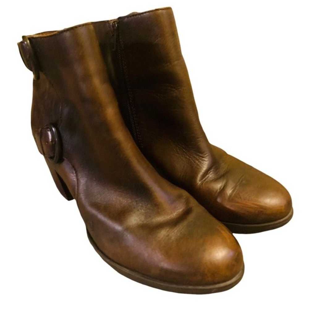 BORN Ondine Ankle Boots Burnished Cognac - image 4