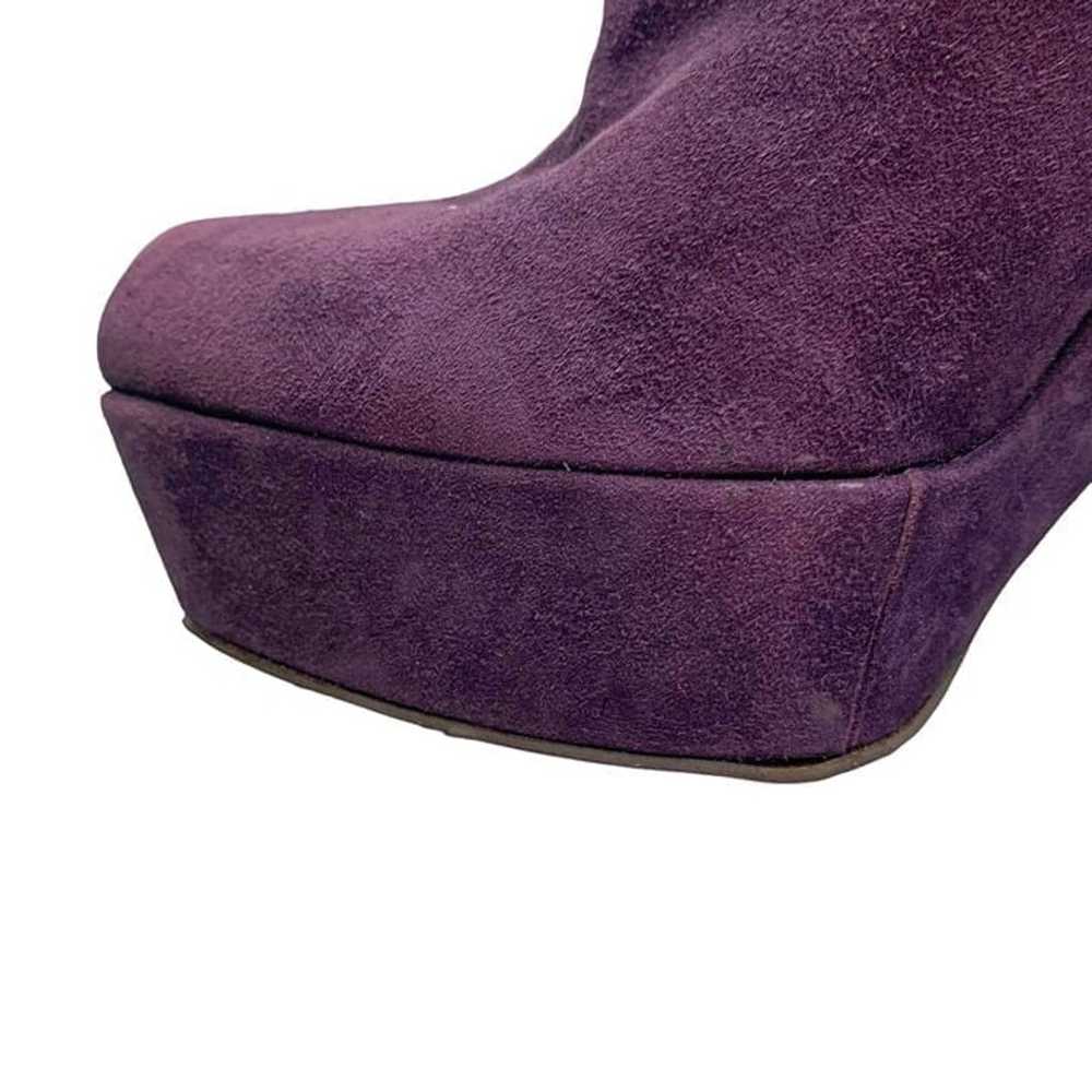 TwinSet by Simona Barbieri Royal Purple Suede Pla… - image 5