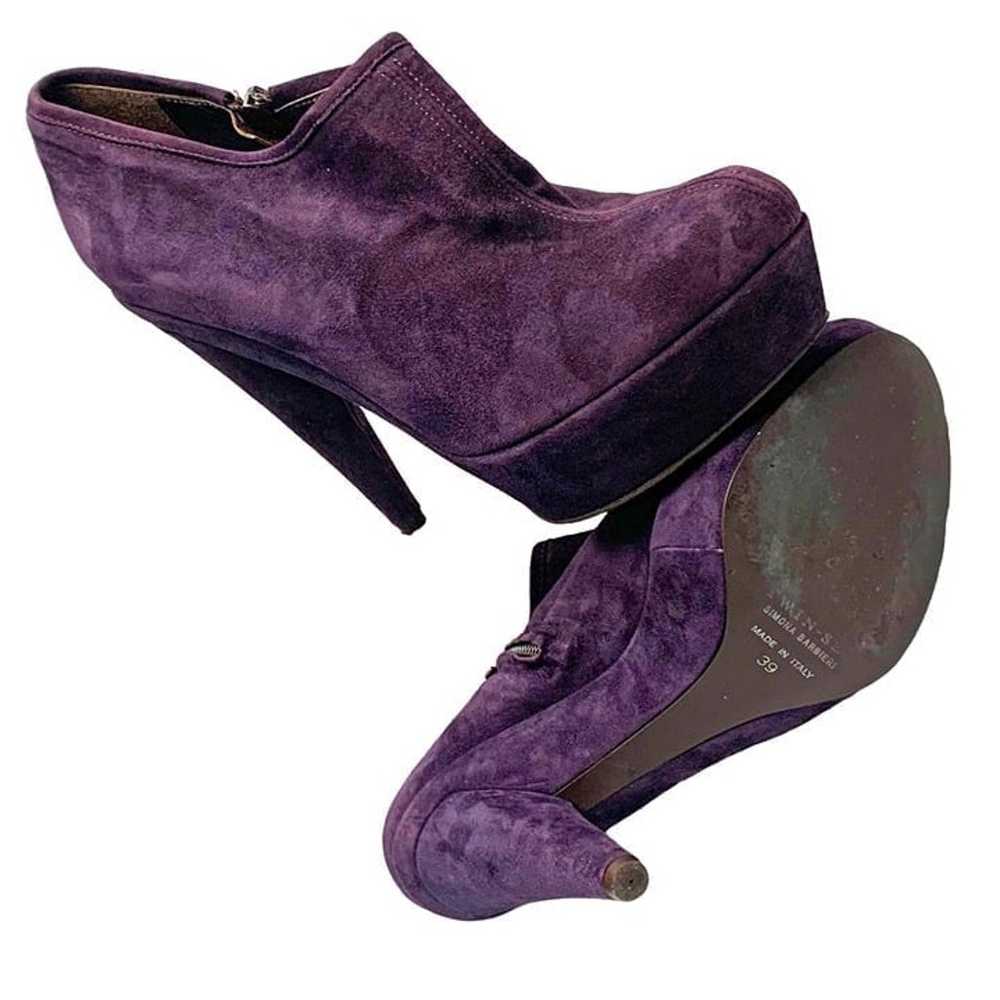 TwinSet by Simona Barbieri Royal Purple Suede Pla… - image 6