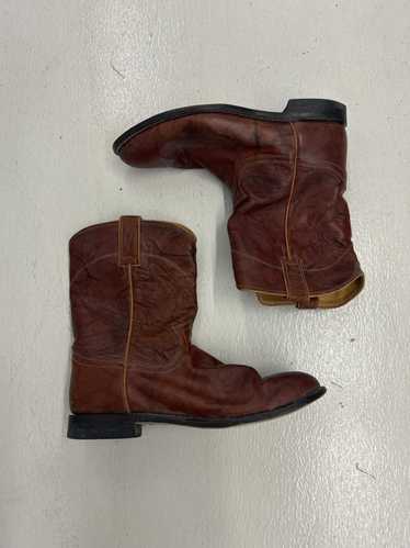 Designer Vintage Leather Western Cowboy Boots - Br