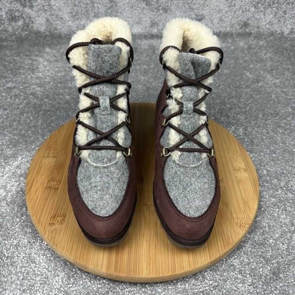 Sorel Sneakchic Alpine Booties Women 9.5 Red Gray… - image 4