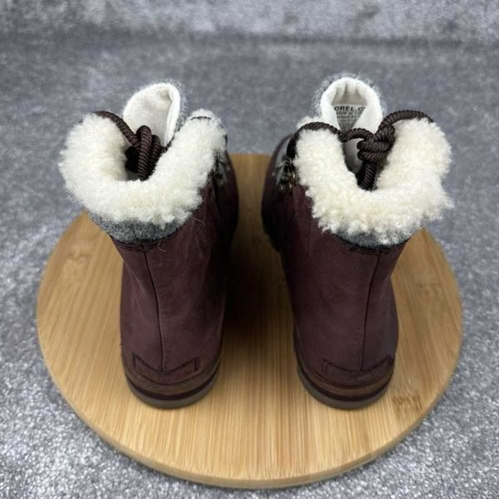 Sorel Sneakchic Alpine Booties Women 9.5 Red Gray… - image 6