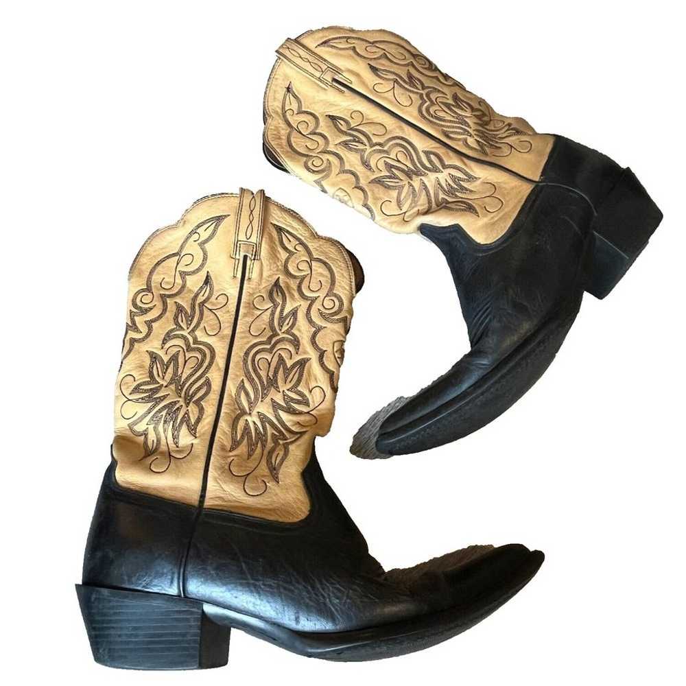 Ariat ATS Heritage Two Tone Leather Western Boot … - image 1