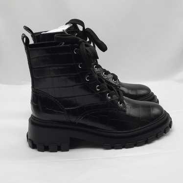 Schutz Orly Combat Boots Women 10B Black Goth Mot… - image 1