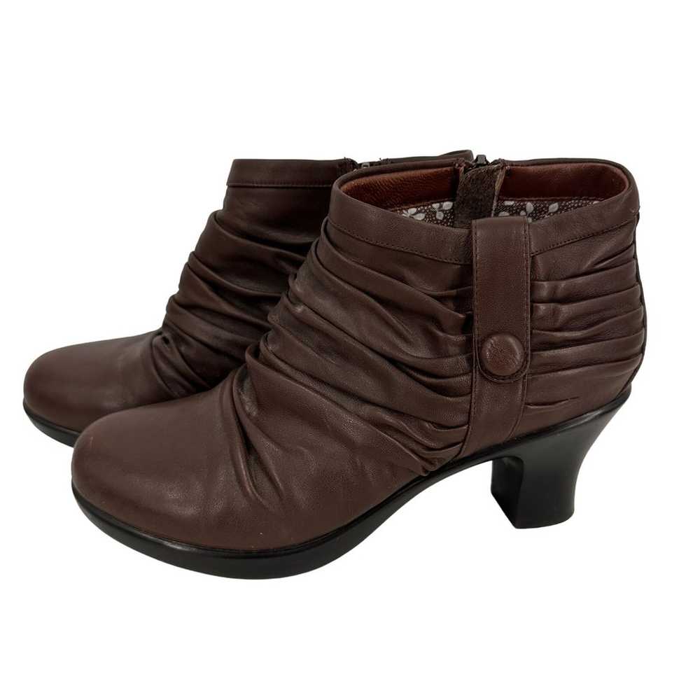 Dansko Brown Buffy Leather Ankle Boots Size 37 / 7 - image 4