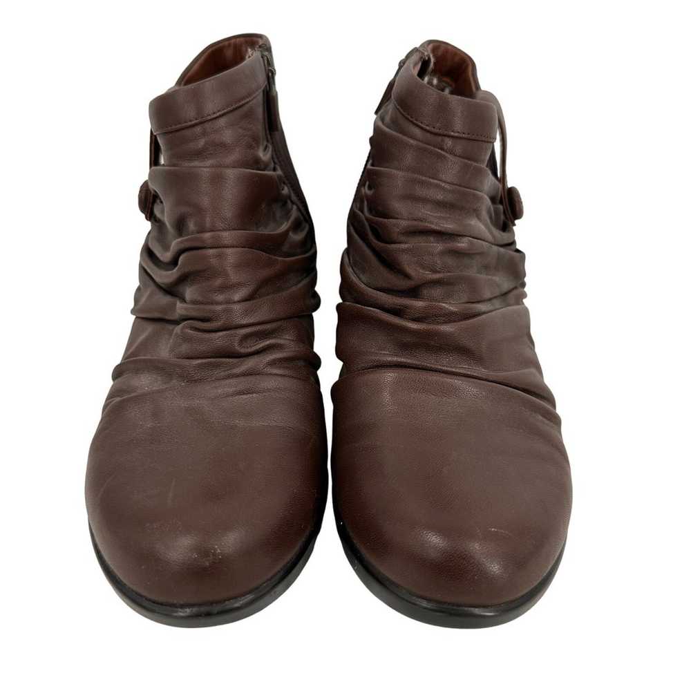 Dansko Brown Buffy Leather Ankle Boots Size 37 / 7 - image 5