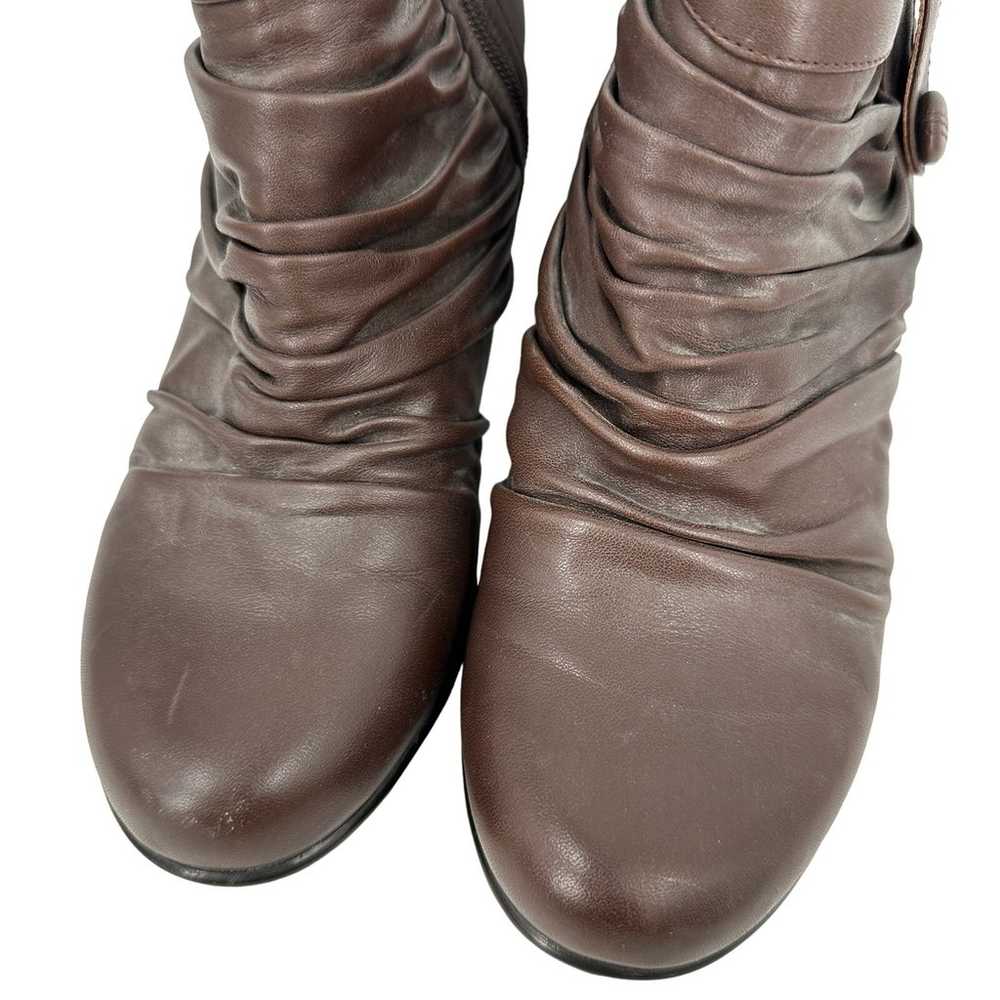 Dansko Brown Buffy Leather Ankle Boots Size 37 / 7 - image 6