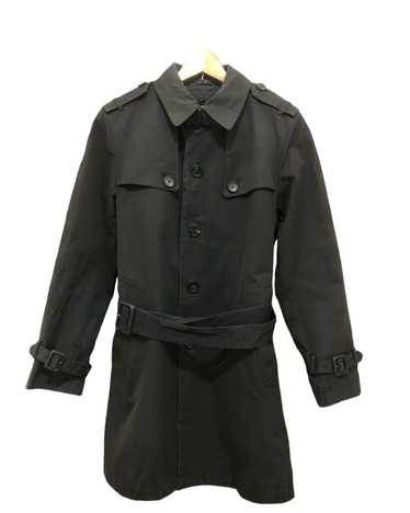 Paul Smith Mens Belted online Trench Coat Brown Longline Size Medium M Hidden Button