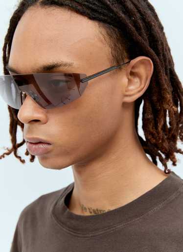 Bottega Veneta Men Futuristic Shield Sunglasses