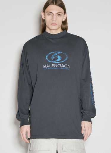 Balenciaga Men Surfer Long Sleeve T-Shirt