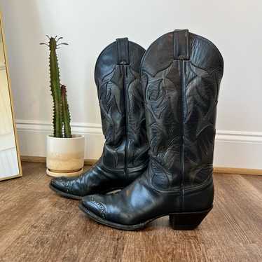 Womens Vintage Justin Cowboy / Cowgirl Boots Size 