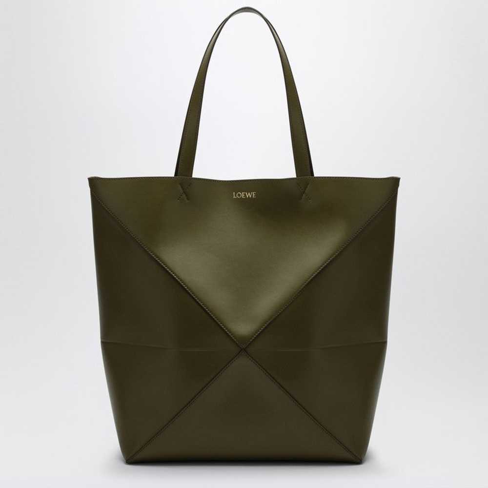 Loewe Puzzle Fold Tote Olive Green Large Bag Men - image 1