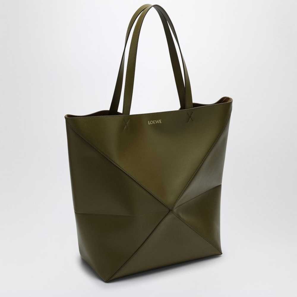 Loewe Puzzle Fold Tote Olive Green Large Bag Men - image 2