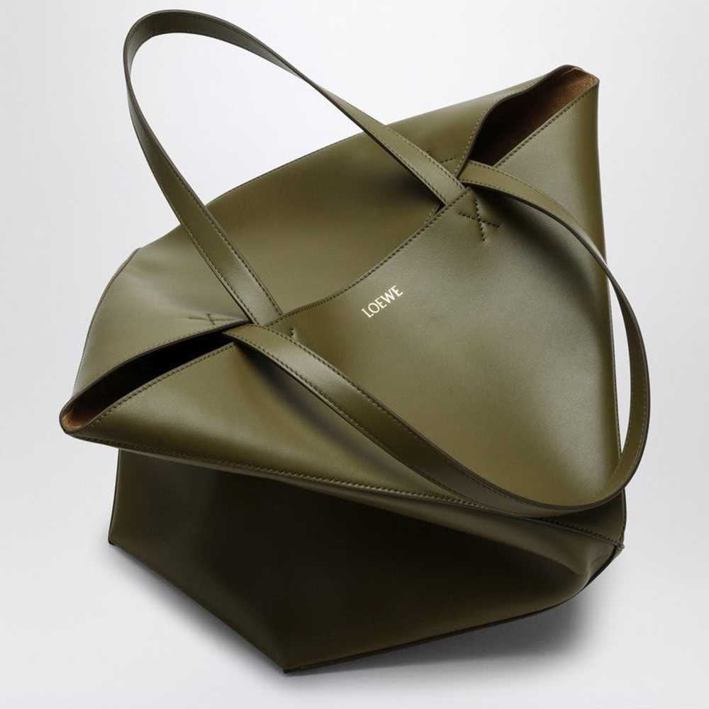 Loewe Puzzle Fold Tote Olive Green Large Bag Men - image 5