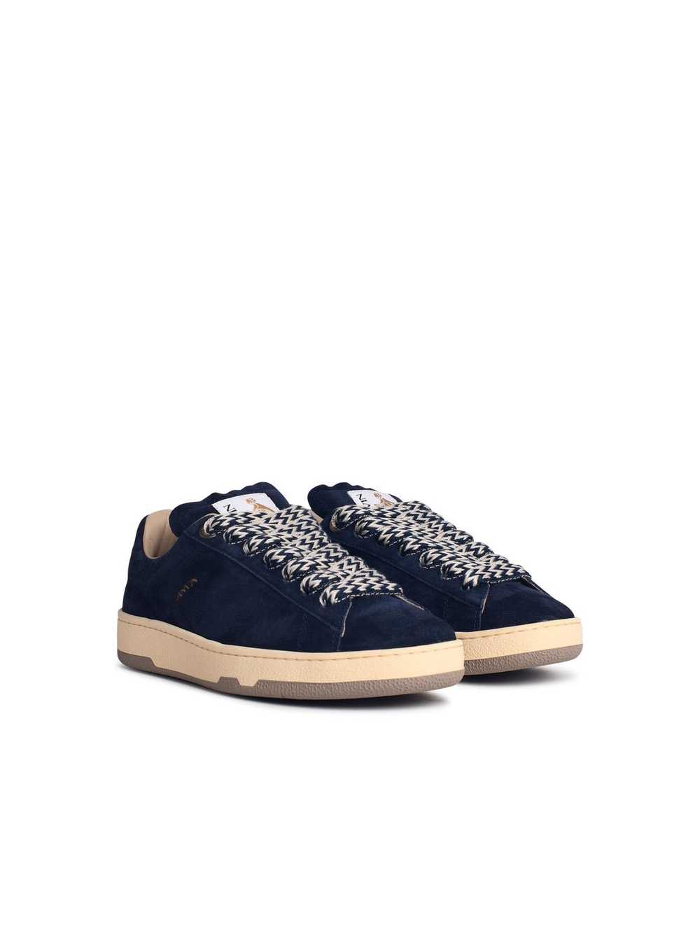 Lanvin 'Curb Lite' Navy Suede Sneakers Man - image 2