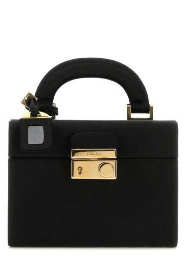 Prada Woman Black Satin Jewel Case