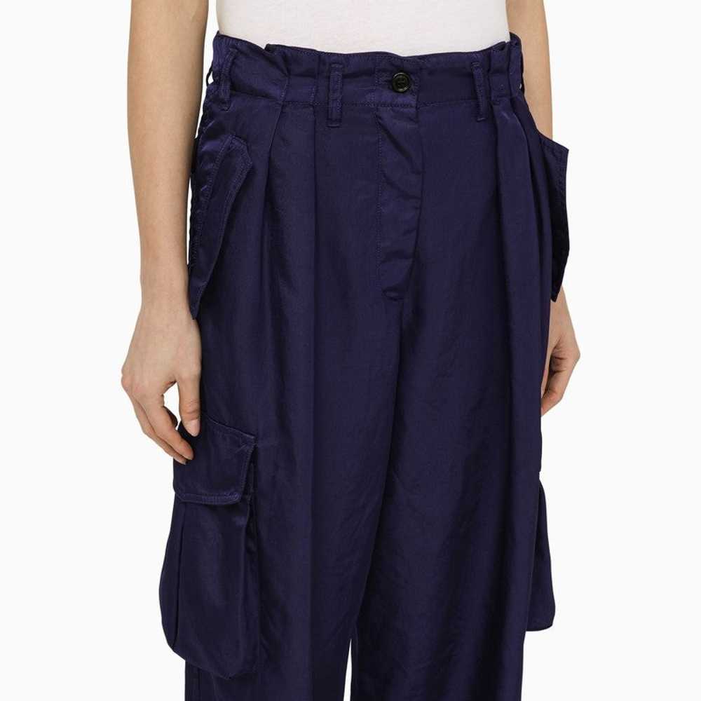 Dries Van Noten Ink Blue Nylon Cargo Trousers Wom… - image 5