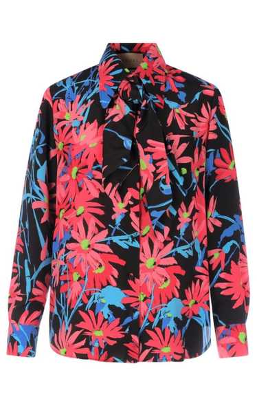 GUCCI x Ken Scott Floral Print Silk Shirt - image 1