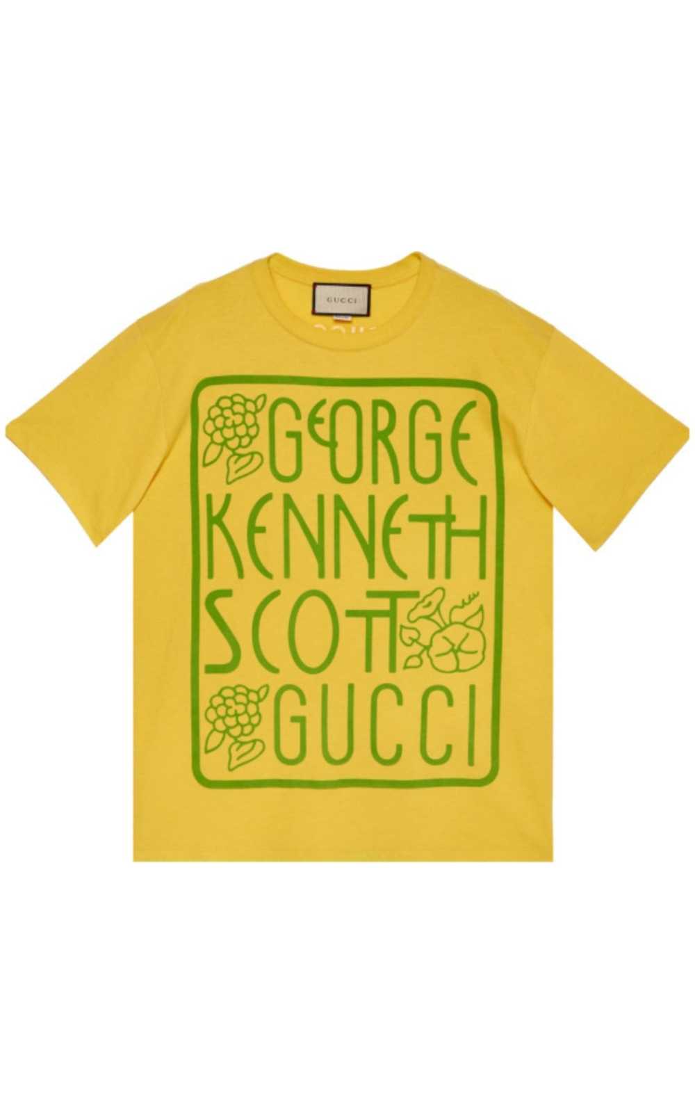 GUCCI X Ken Scott-Print Cotton T-Shirt - image 1