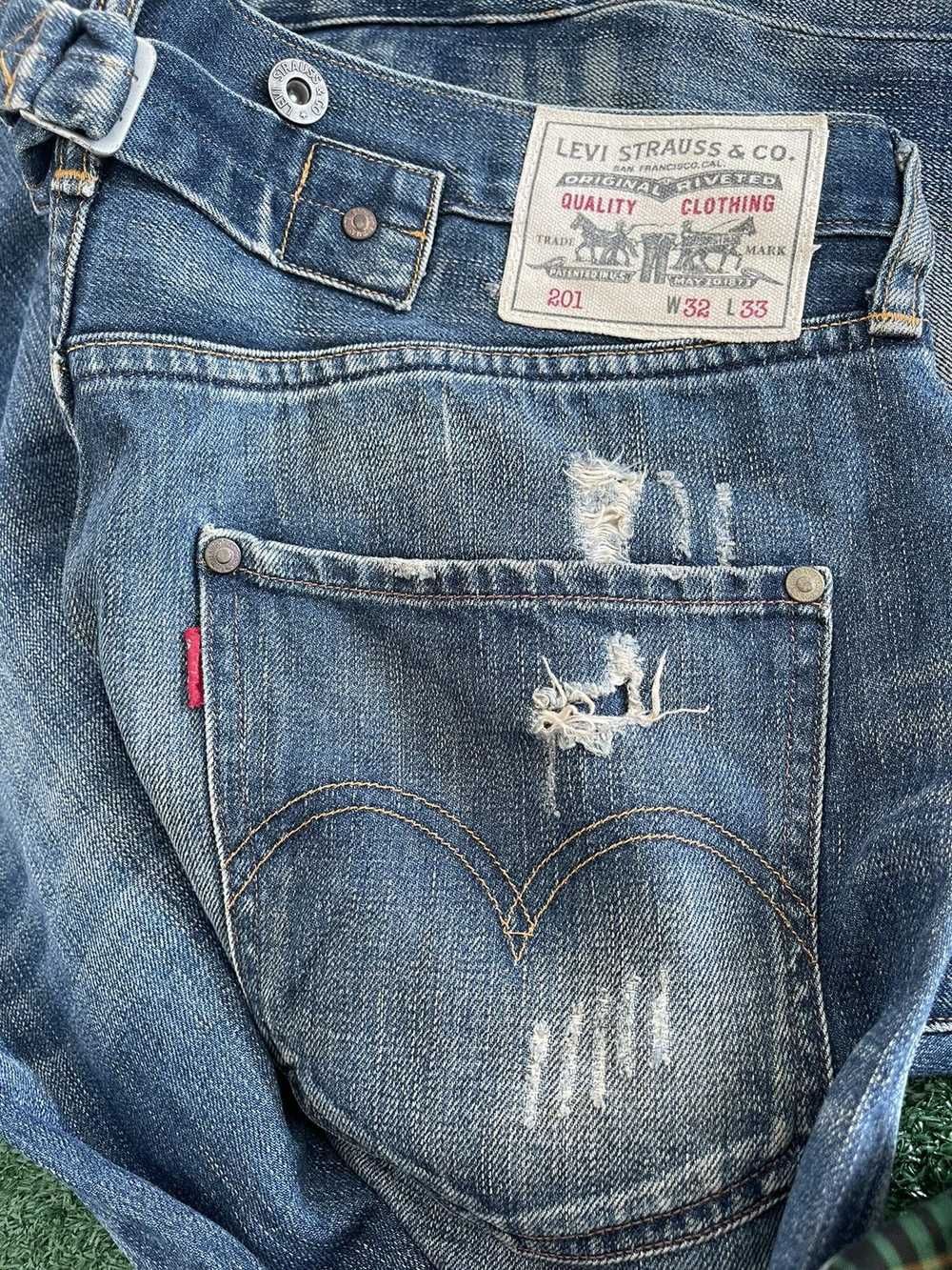 Levi's Levis Lot 201 3/4 denim - image 3