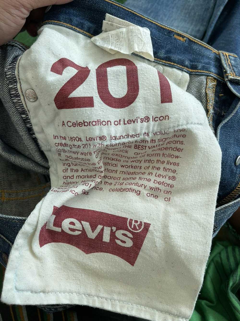 Levi's Levis Lot 201 3/4 denim - image 5